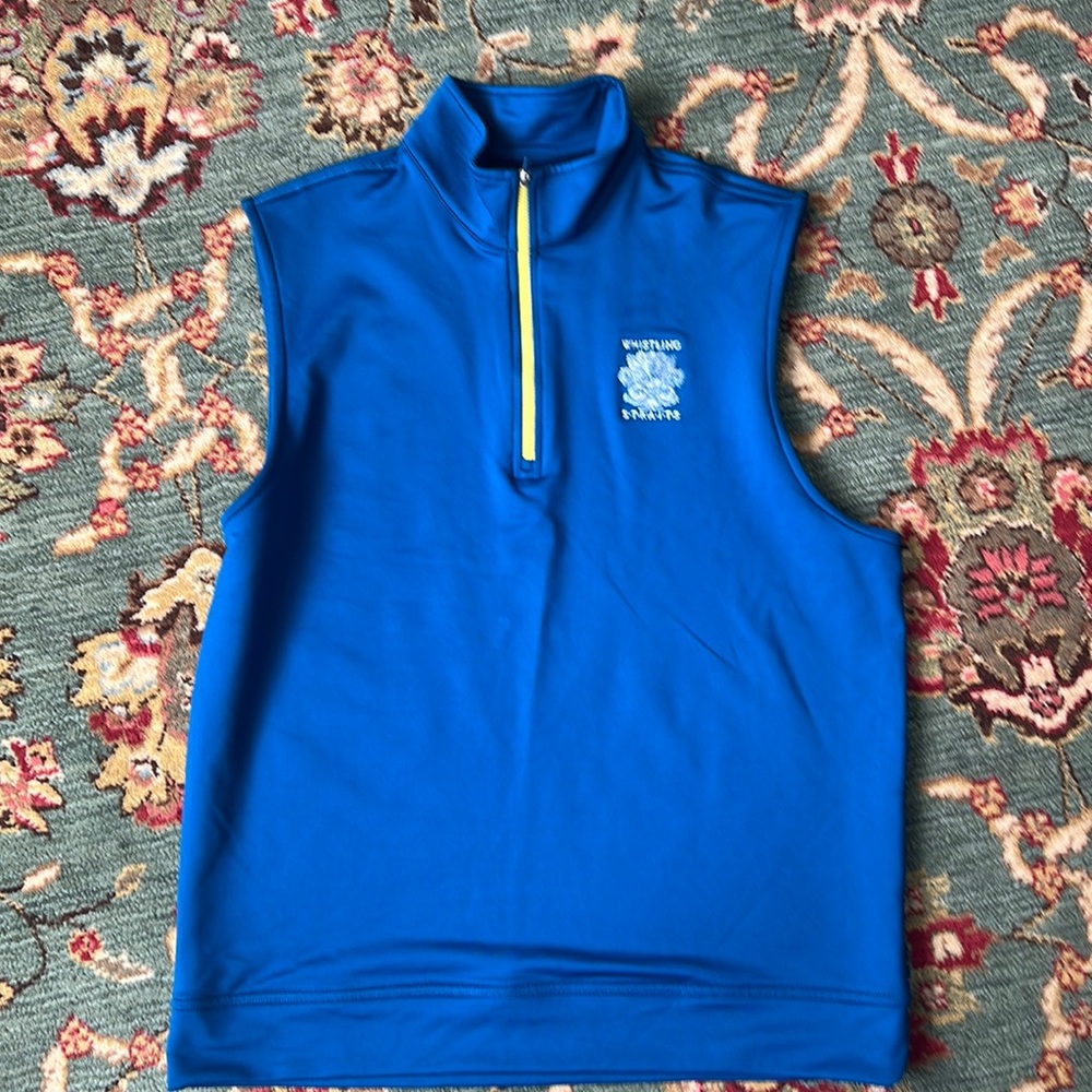 Dunning Whistling Straights Size:medium 1/4 zip vest. Never worn